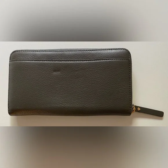 Kate Spade NWOT Gray Leather Continental Zip Long Wallet (W59) - Picture 4 of 5